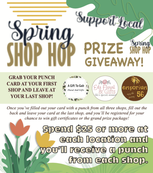 Spring Shop Hop promotion